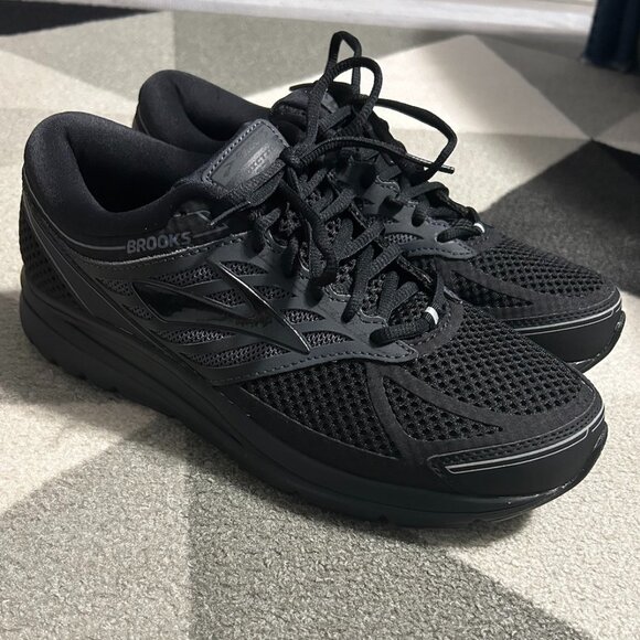 Brooks Men's Addiction 13 Running Sneakers Black/Ebony Men's Size 9.5 WIDE - Picture 1 of 12